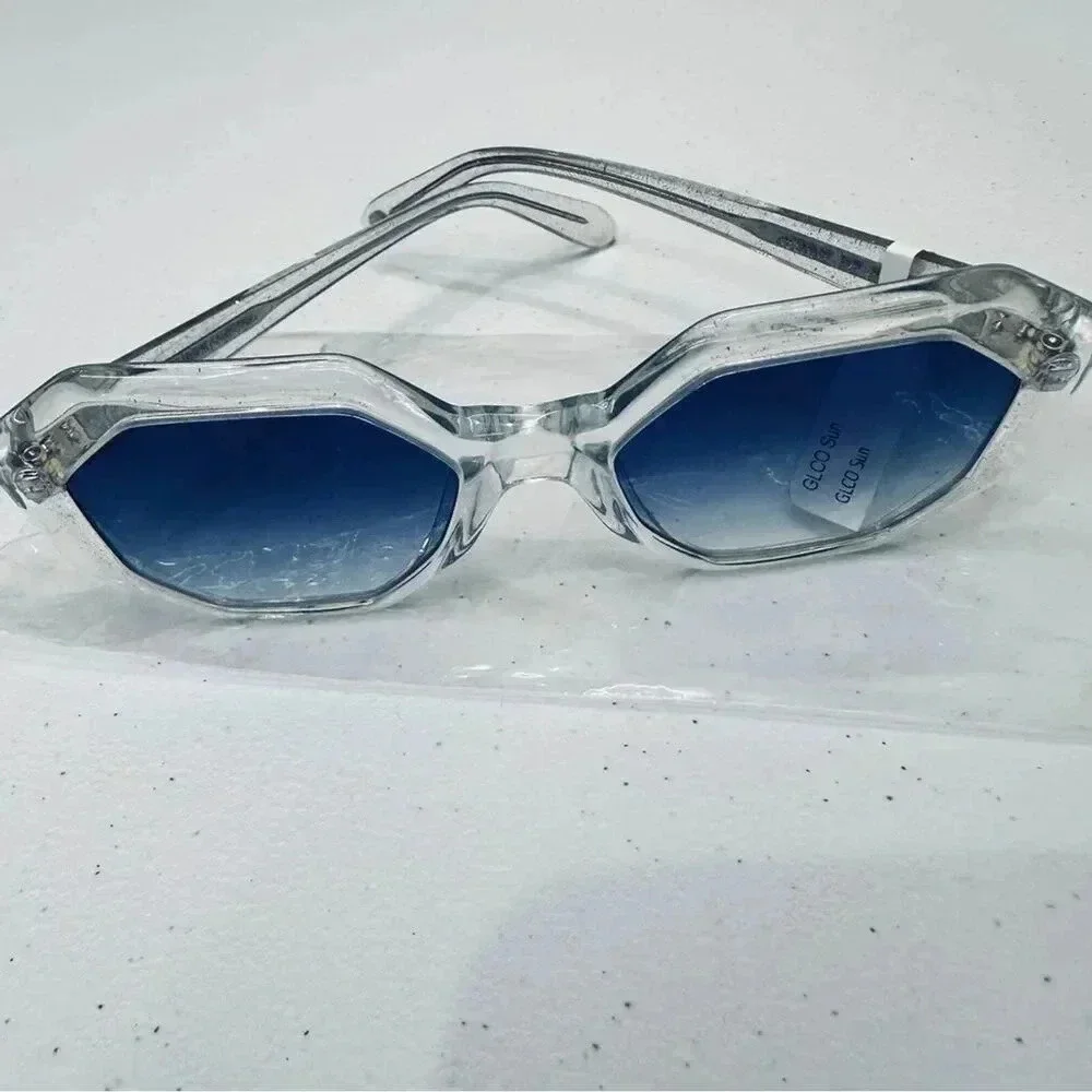 Garrett Leight Sunglasses Jaqueline Semi Flat Ultra Marine Gradient Iconic